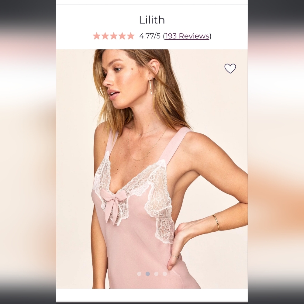 *Adore Me Lingerie Unlined Babydoll Lilith in Pink New Coquette size LARGE